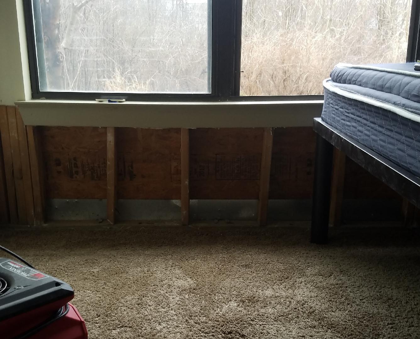 Damage to student housing building after deep freeze storm causes pipe burst 