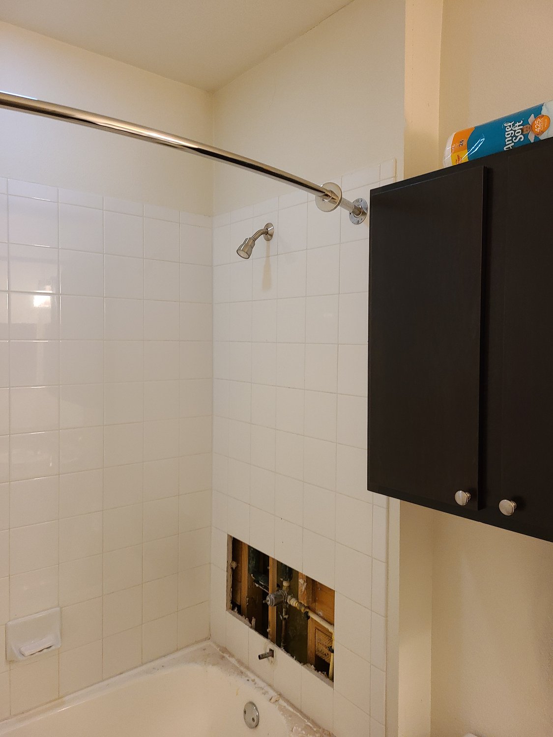 Photo of student bathroom following reconstruction services provided by CRC 