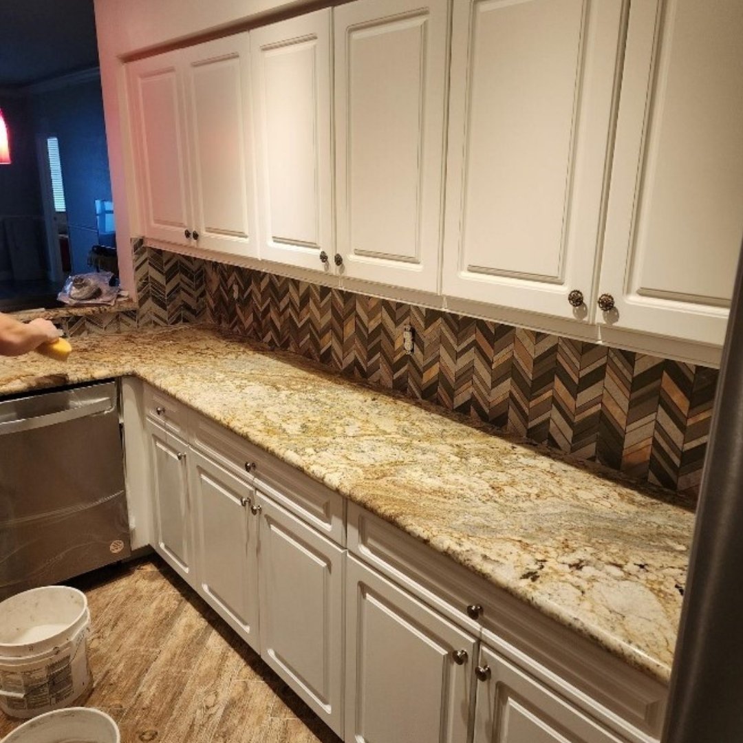 Final image of kitchen area in condominium following reconstruction services provided by CRC 