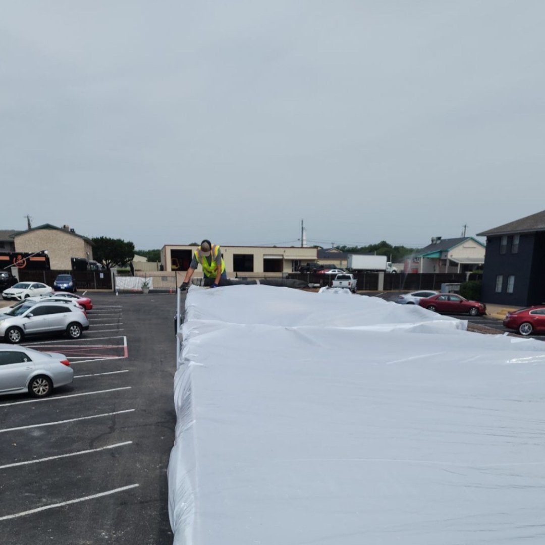 Image of CRC team completing demolition and property securing after apartment fire in TX