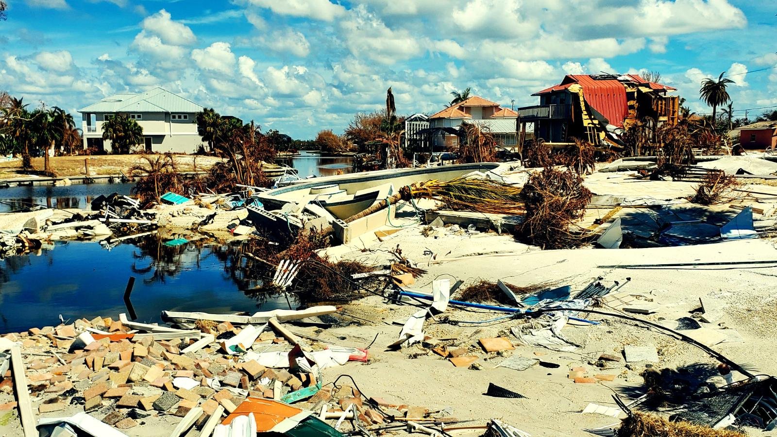 Damage from Hurricane Ian