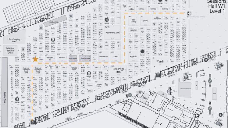 CRC booth 2653 at Apartmentalize