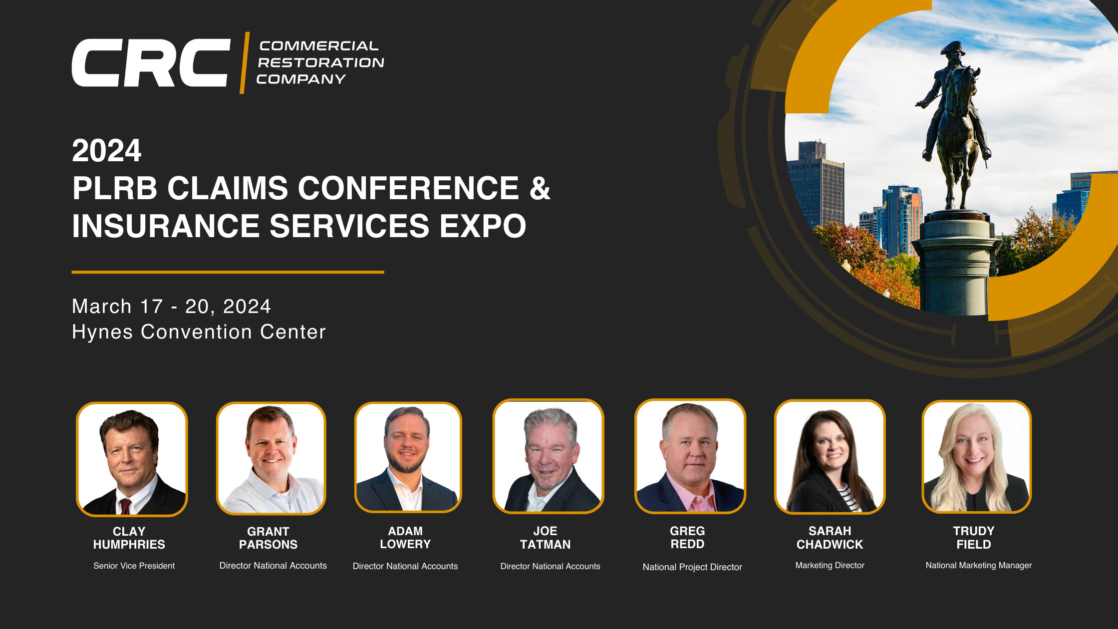The Commercial Restoration Company team will be attending the 2024 PLRB in Boston.
