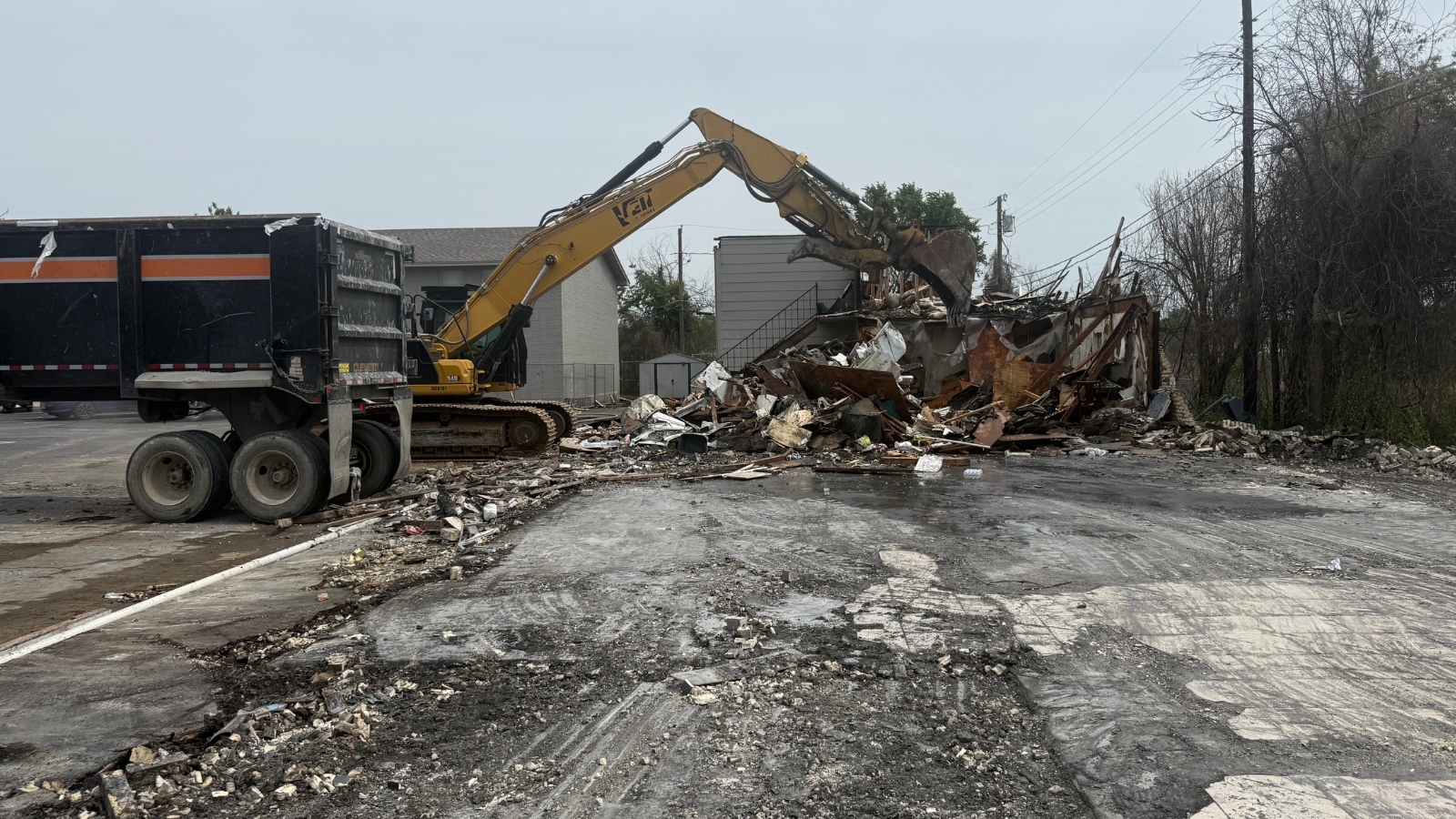 Demolition Clears the Way for Recovery After Devastating Apartment Fire